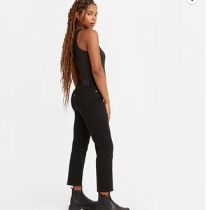 Levi's Premium Black WEDGIE STRAIGHT FIT WOMEN'S JEANS